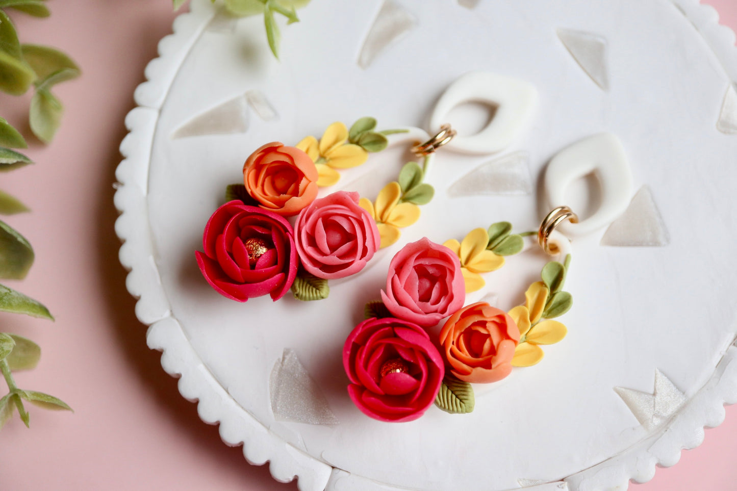 Grace Floral Dangles