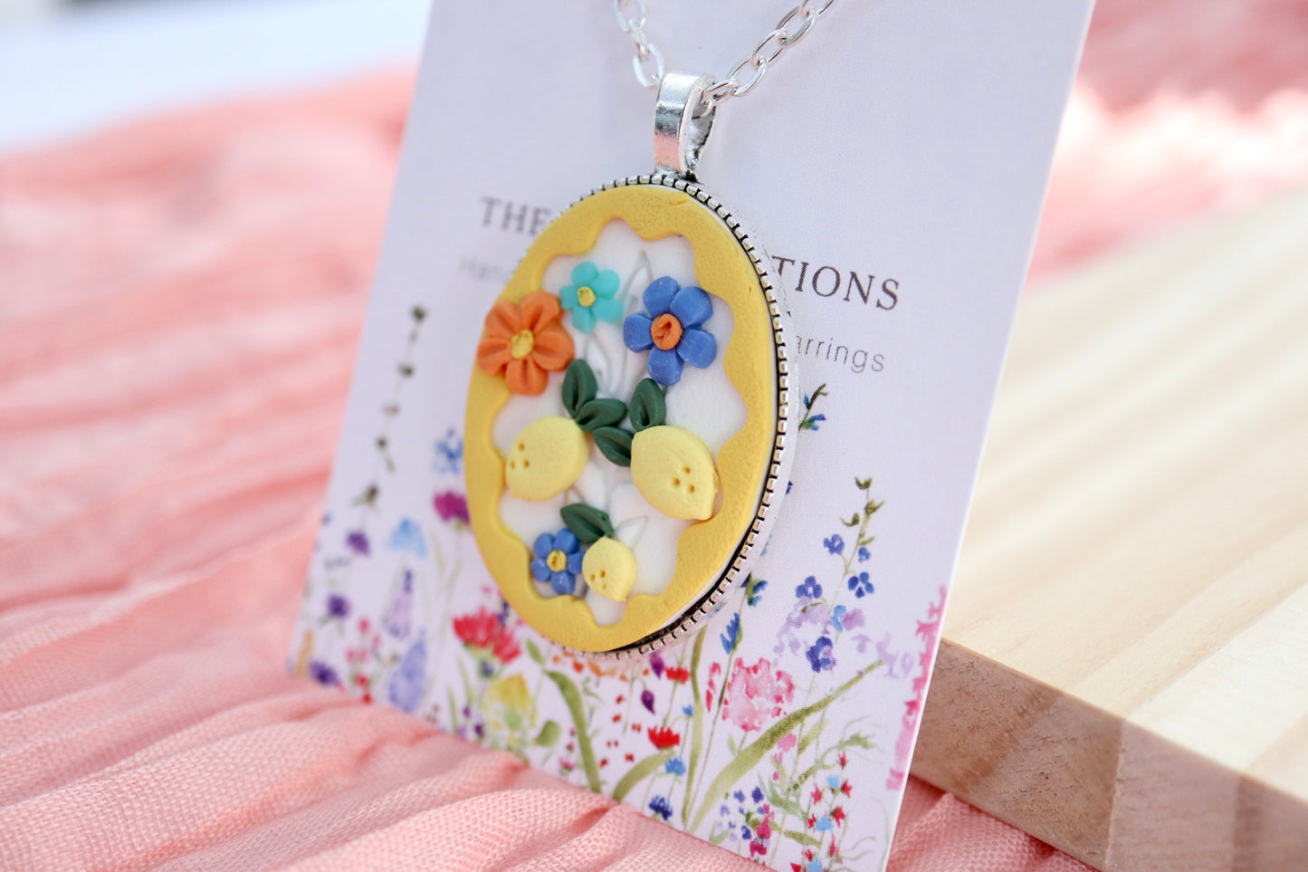 Lemon Antique Silver Necklace