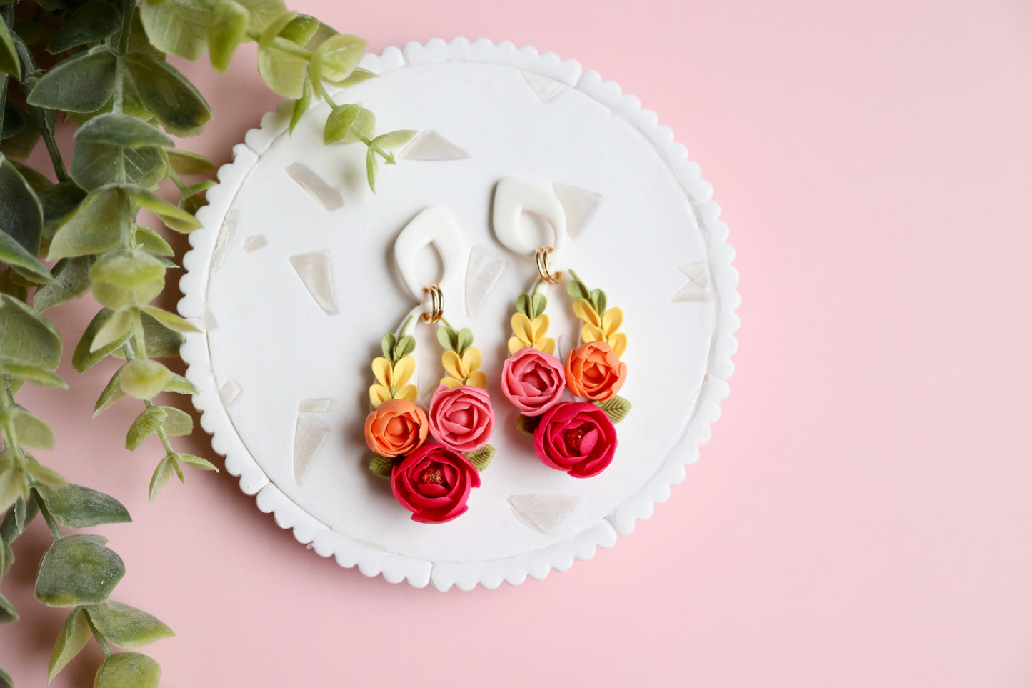 Grace Floral Dangles