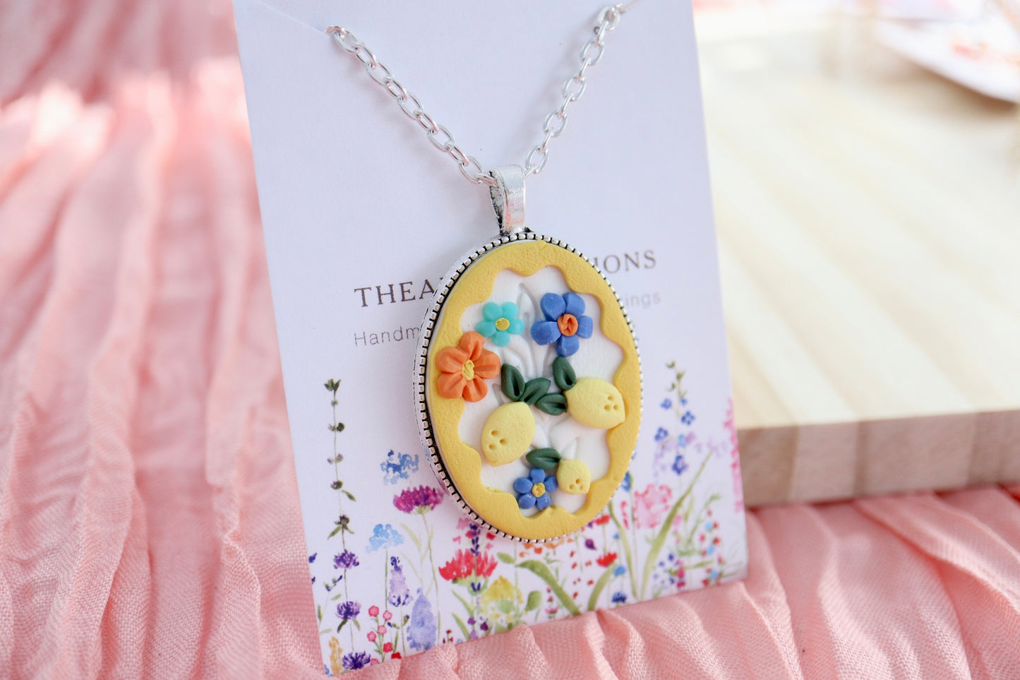 Lemon Antique Silver Necklace