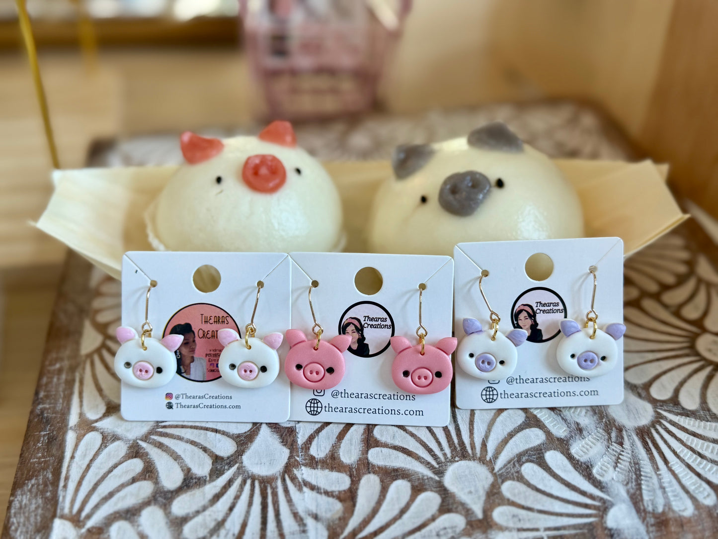 Pig 🐷 earrings and bracelets