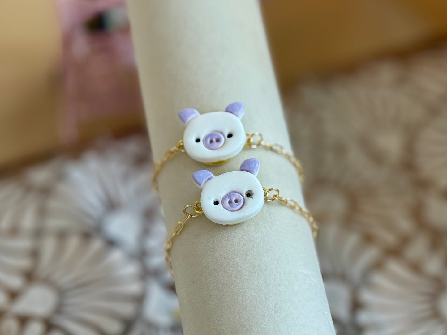 Pig 🐷 earrings and bracelets