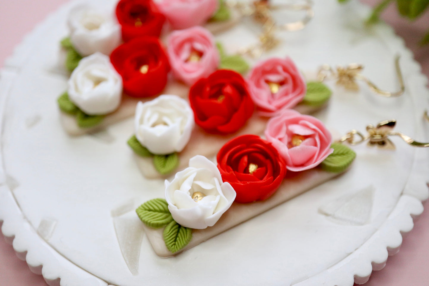 Rose Trio Dangles