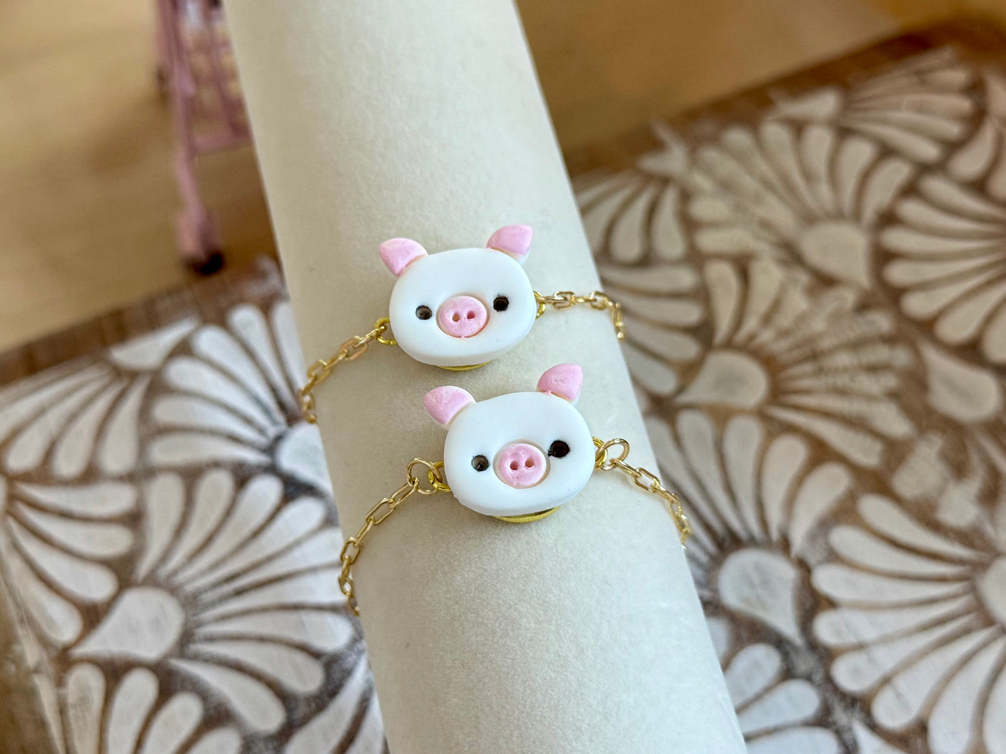 Pig 🐷 earrings and bracelets