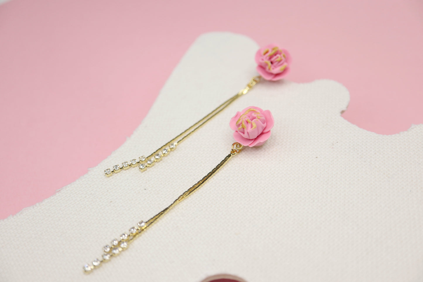 Elegant Peony Earrings *Last Pair*