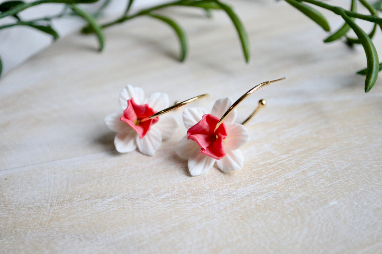 White and Pink Daffodils