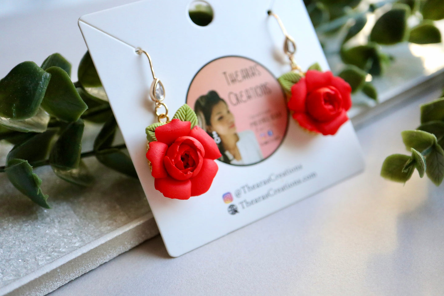Vintage Rose Dangles