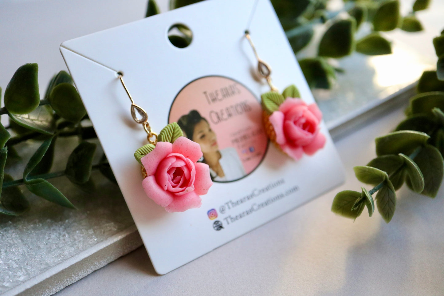 Vintage Rose Dangles