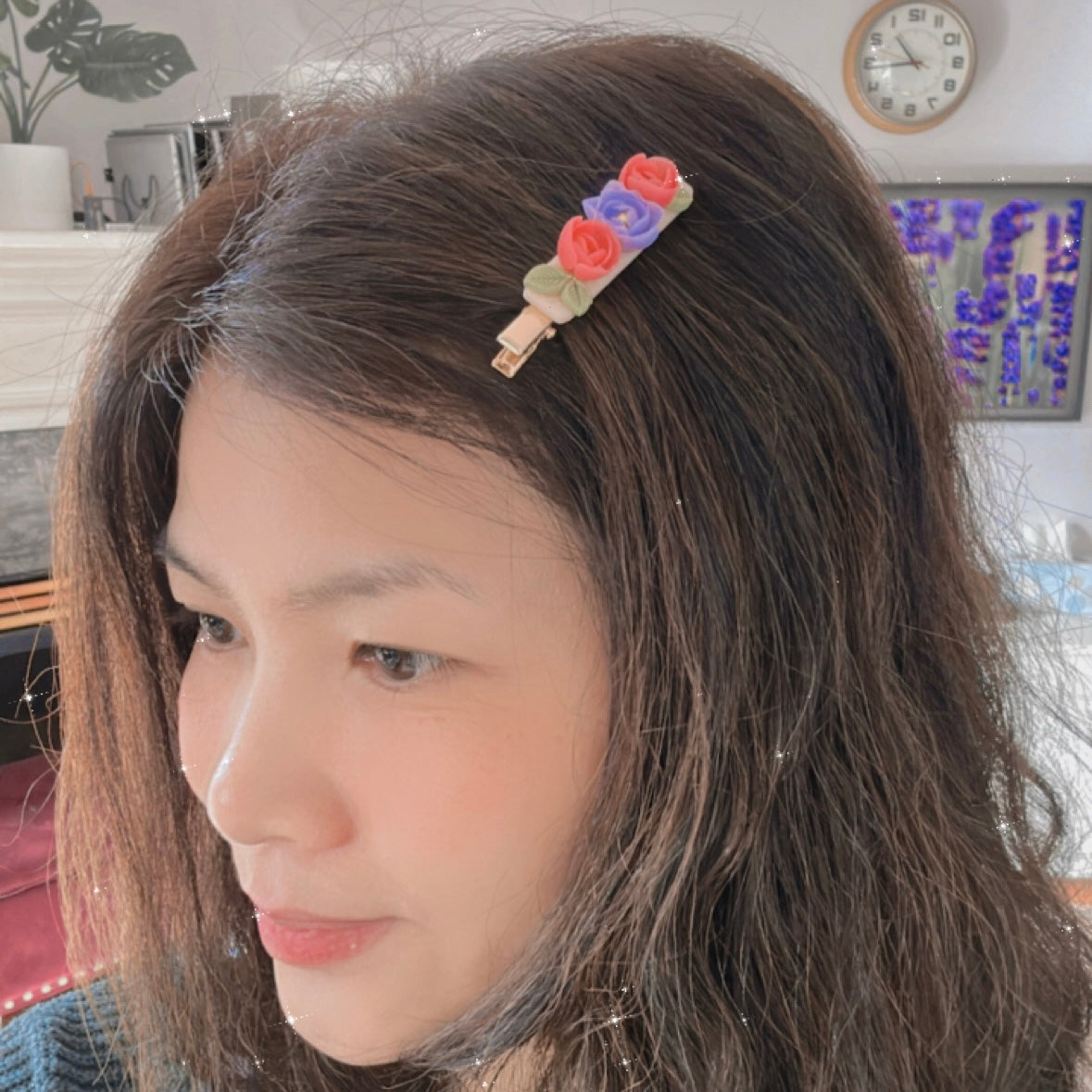 Peony Hair Clips