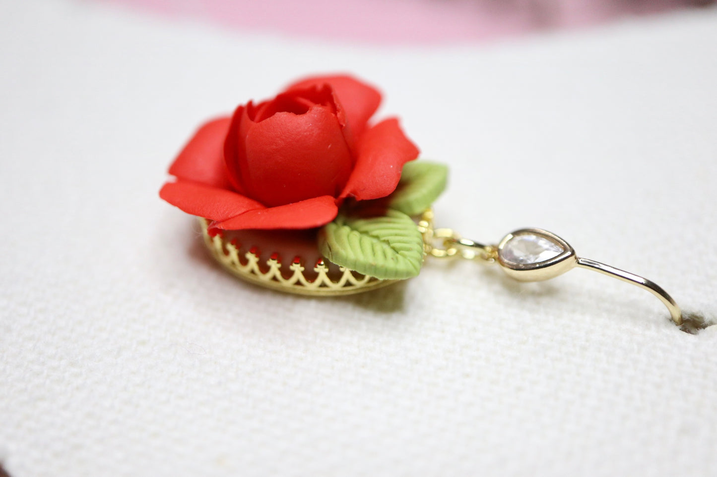 Vintage Rose Dangles