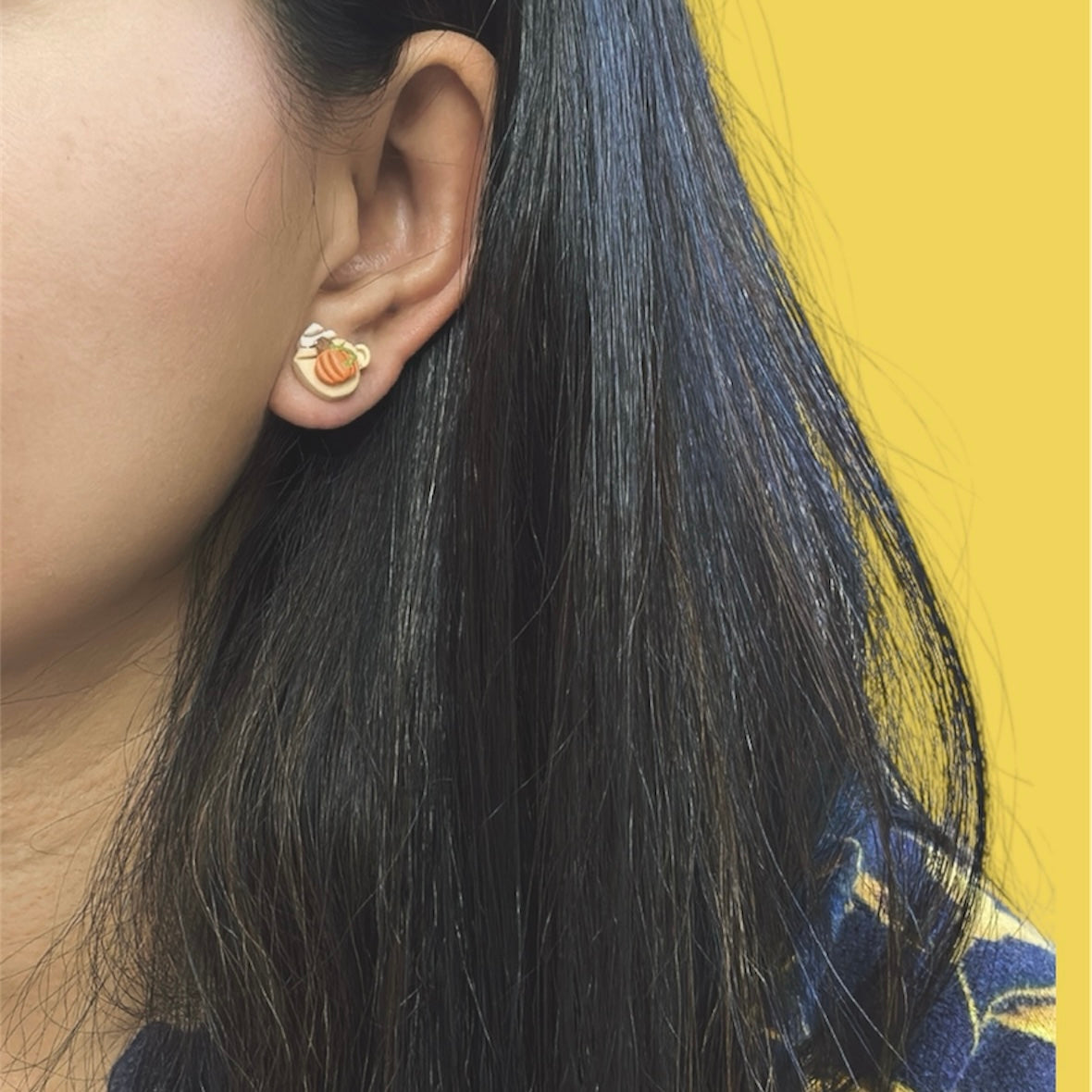 Pumpkin Spice Latte Studs