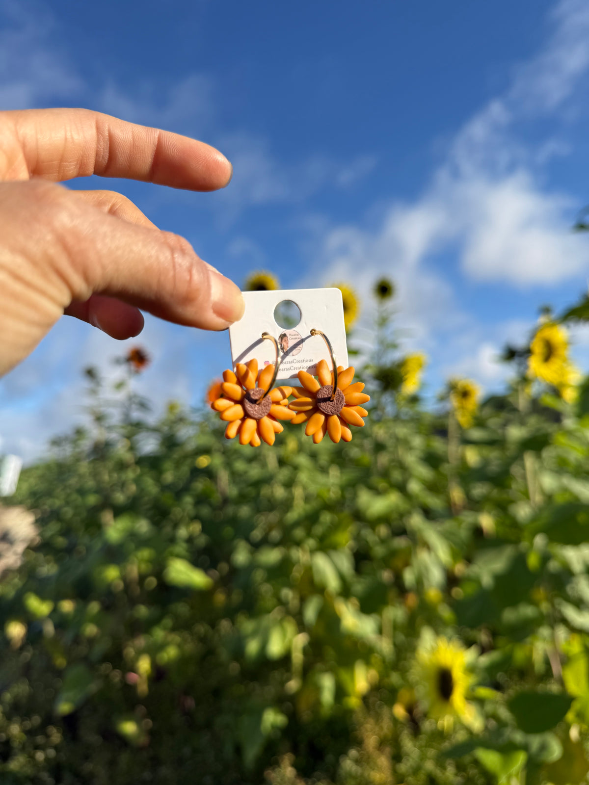 Fall sunflower hoops ￼