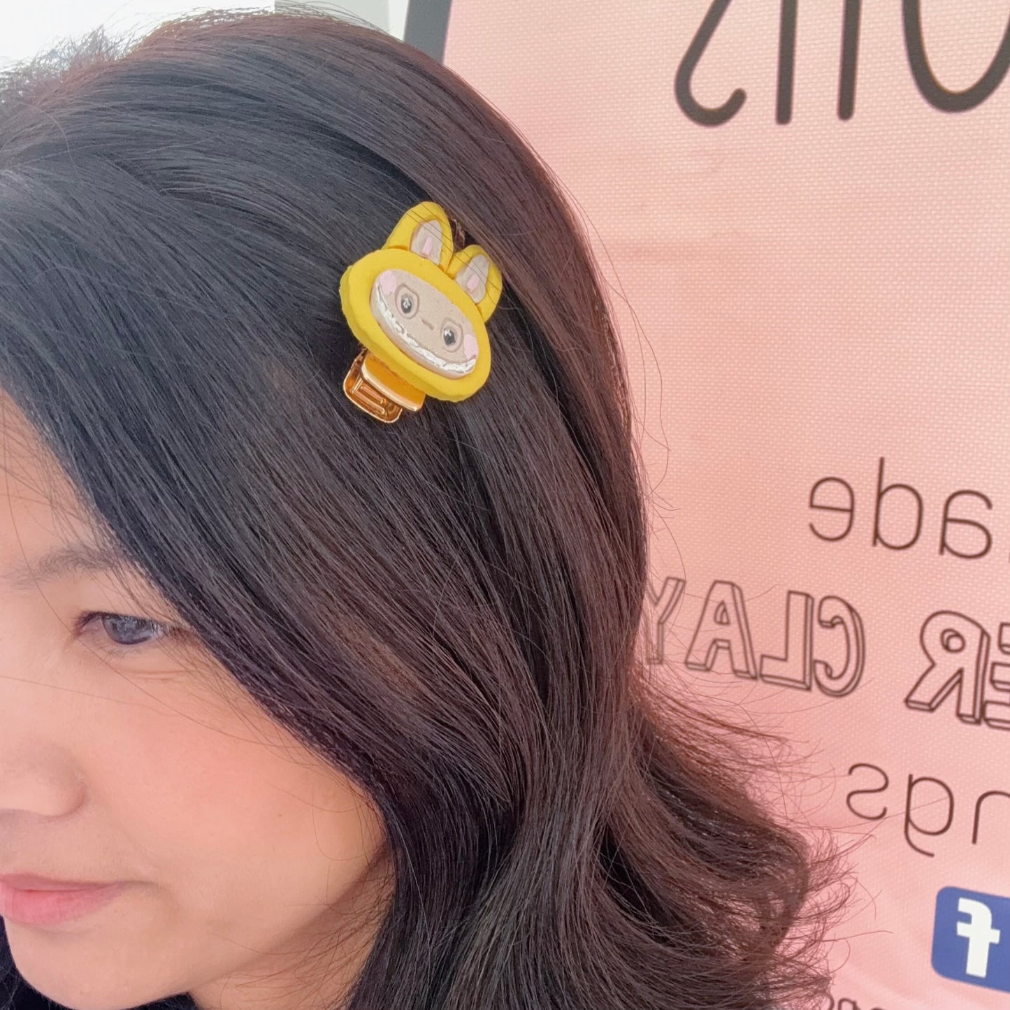 Labubu hair clips and keychains