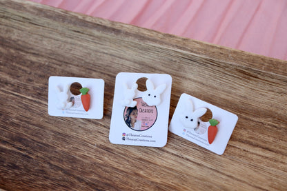 Bunnies White Earrings ***Bestseller***