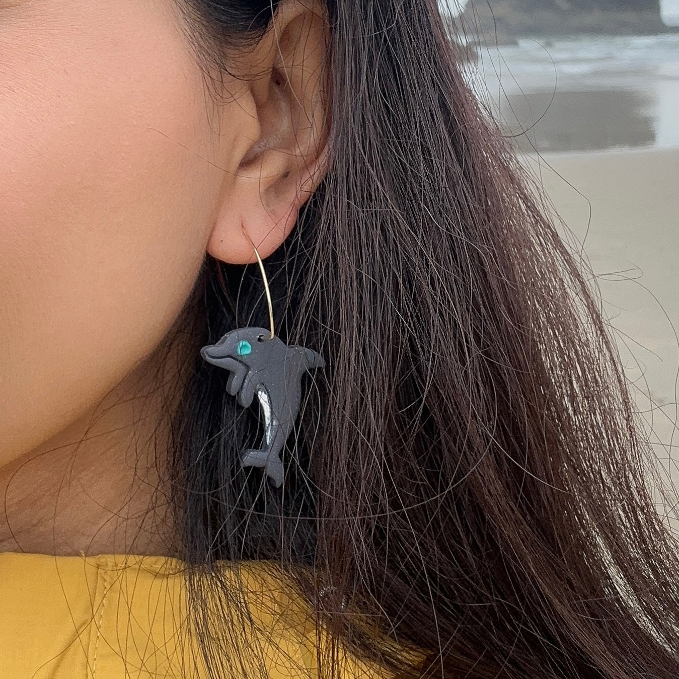 Dolphin 🐬 Earring Hoops