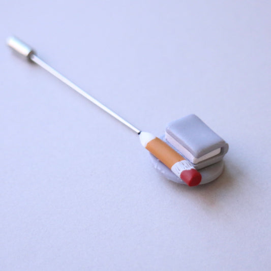 Lapel Pin: A Bible and Pencil