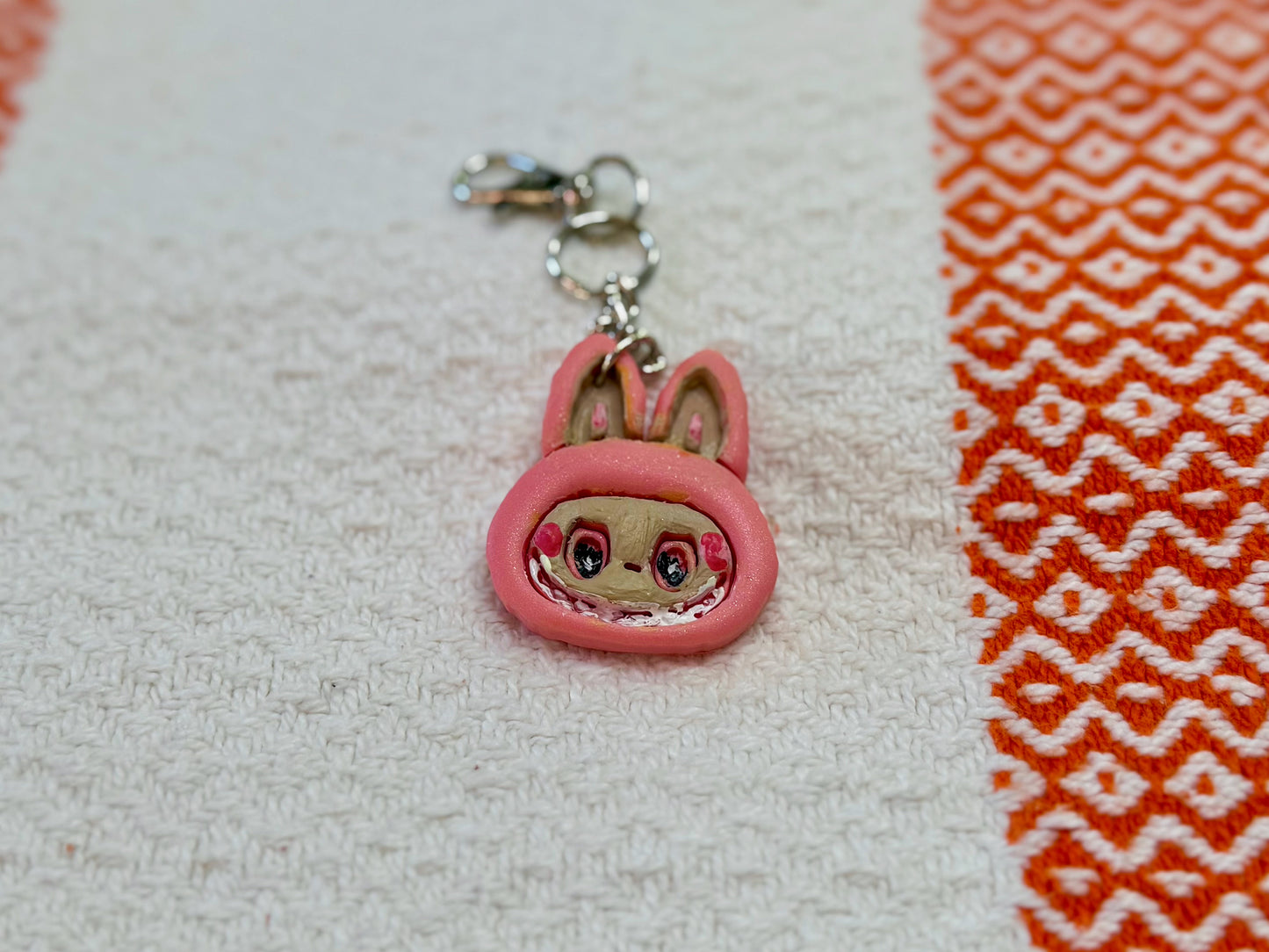 Labubu hair clips and keychains