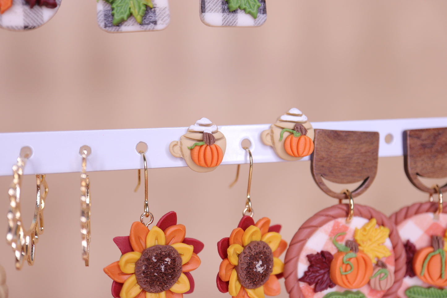 Pumpkin Spice Latte Studs ***Bestseller***