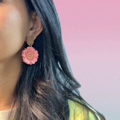 Large Poppies Earrings