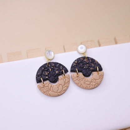 Neutral Circle Earrings