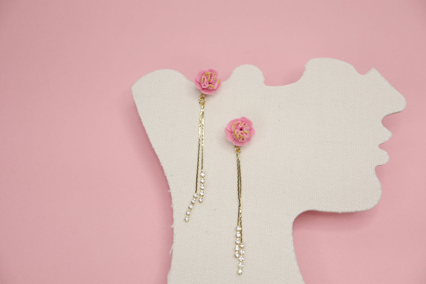 Elegant Peony Earrings ￼