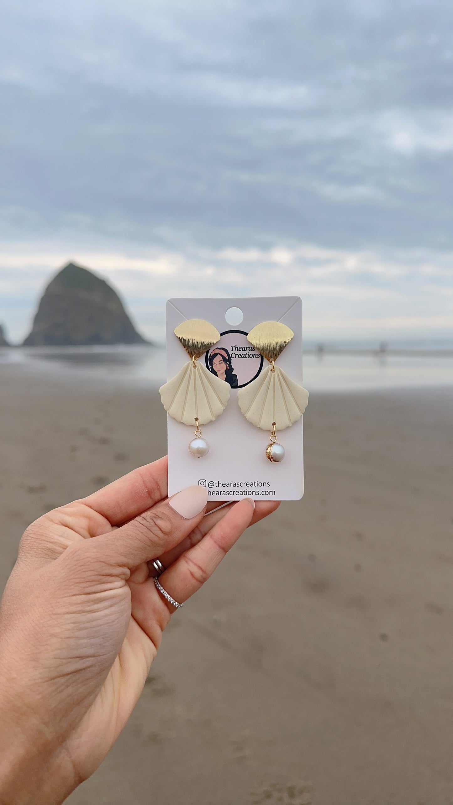 Oregon Seashells with Pearls