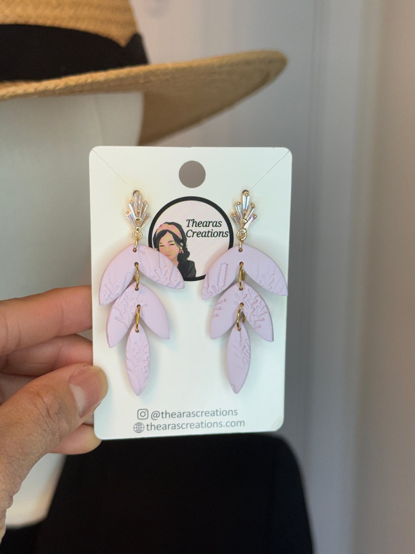 Dream Leaves Polymer Clay Earrings