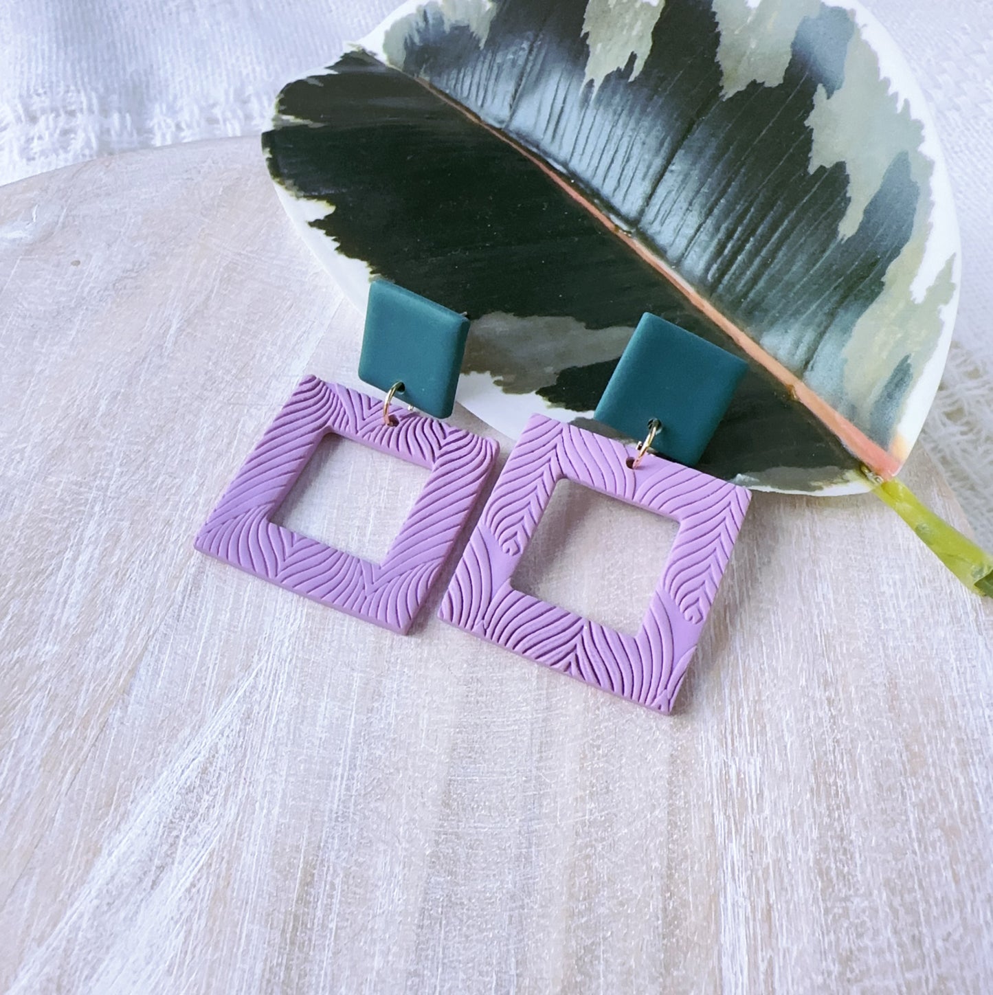 Purple w/ Green Square