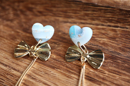 Heart Sweet Blue Earrings