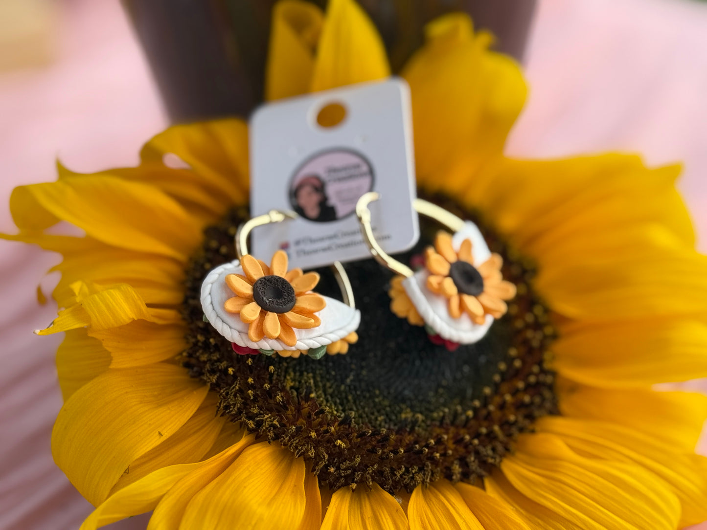 Sunflower Heart Hoops Reversible