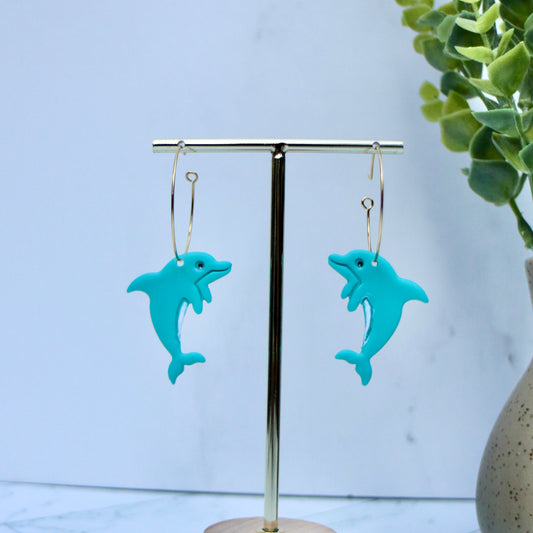 Dolphin 🐬 Earring Hoops