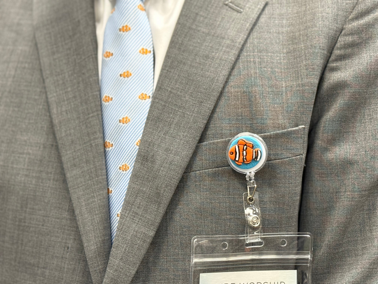 Clownfish (Nemo) Name Badge Holder