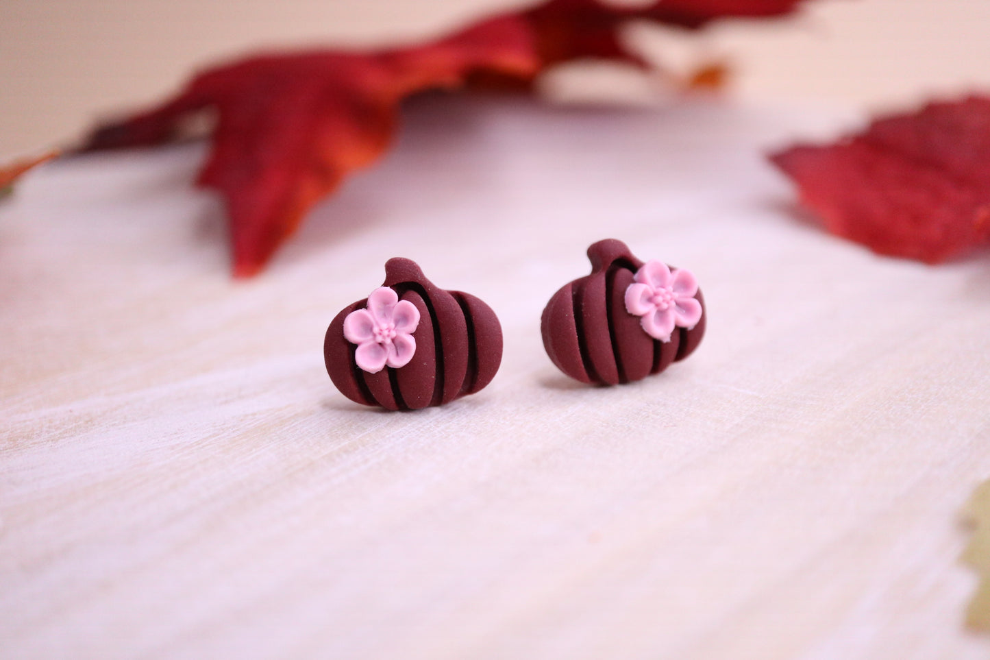 Pumpkin Studs w/ flower