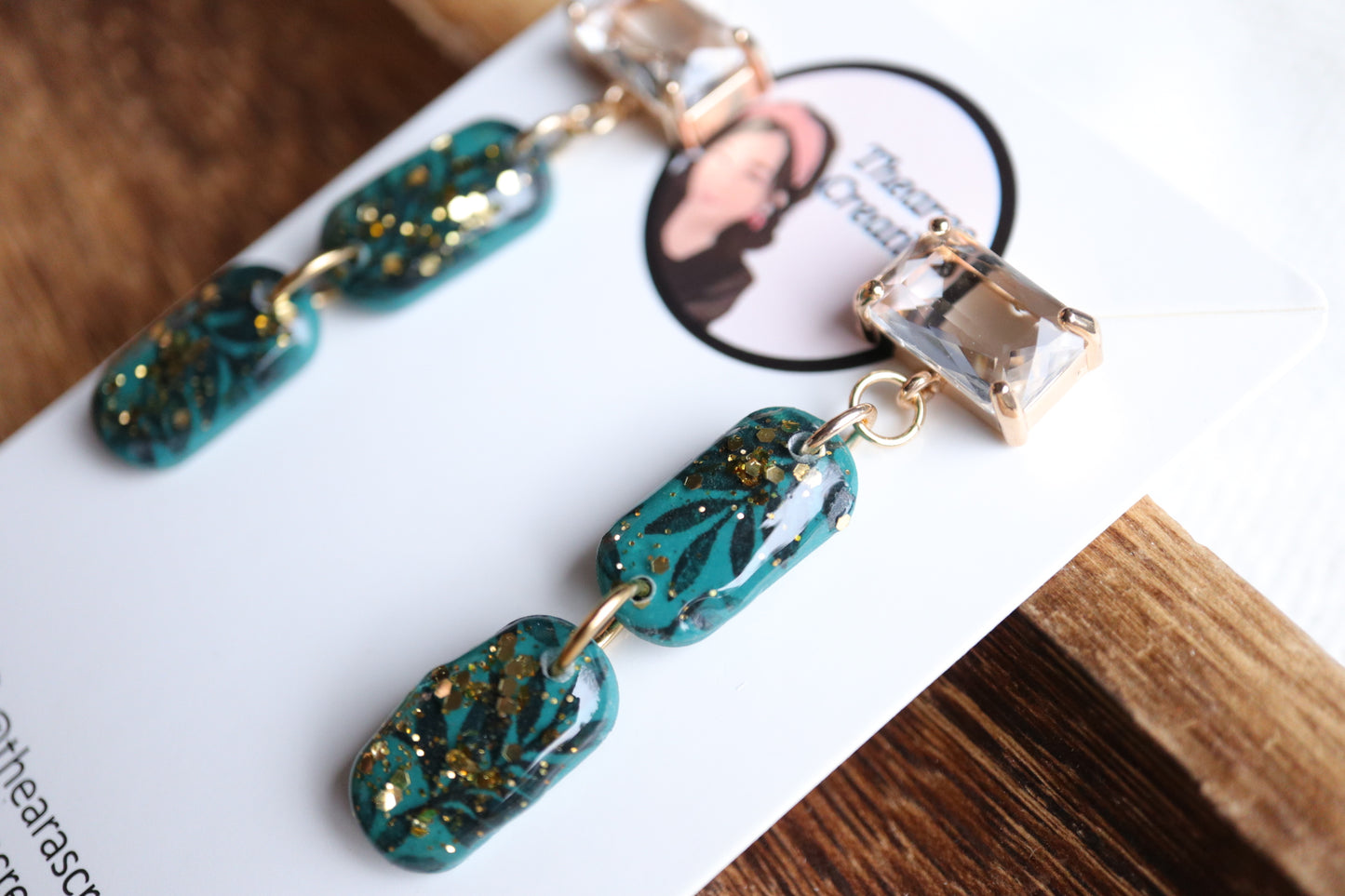 Opal Green Winter Earrings