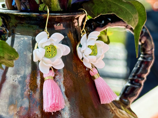 Lotus with Pink Tassels