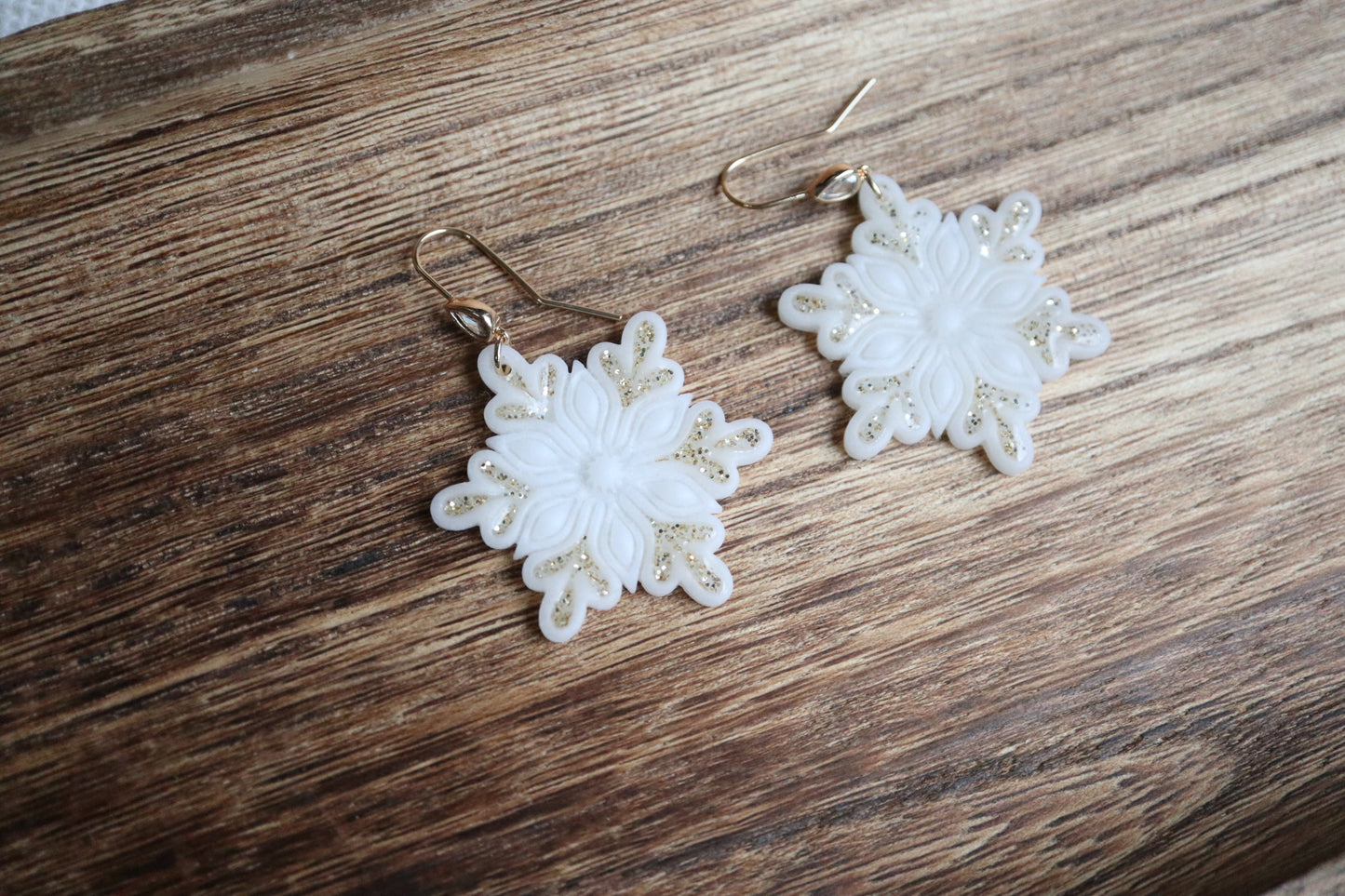 Snowflake Gold Highlights Earrings