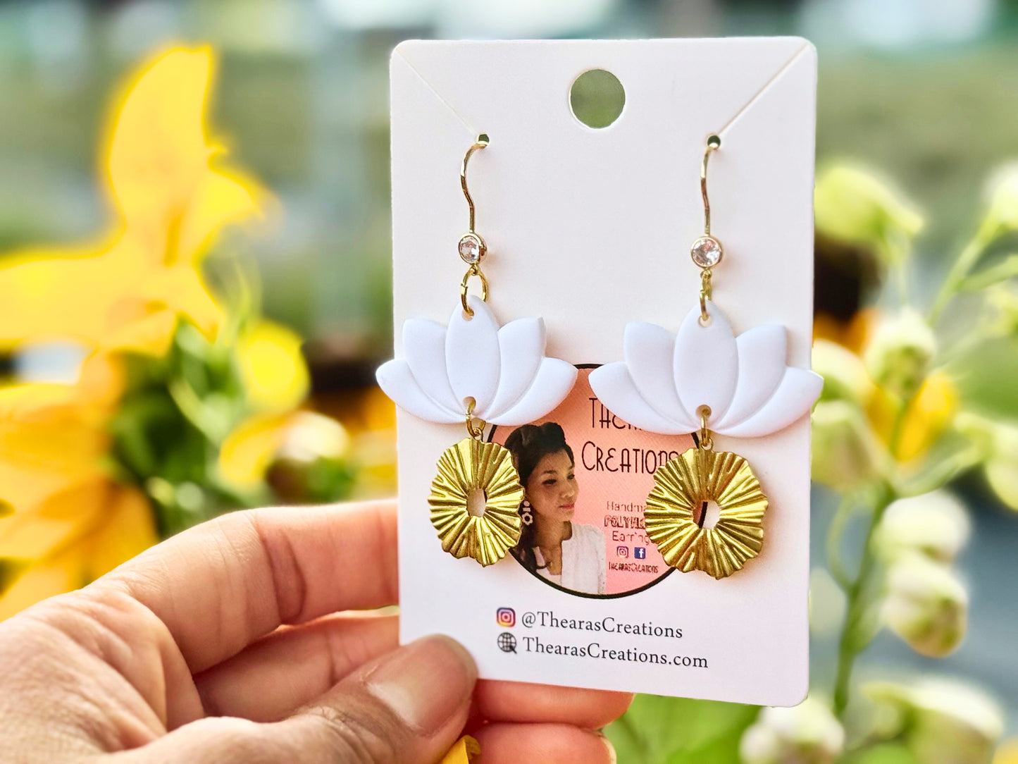 Large Lotus and Sun Charms