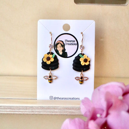 Bee Hives Earrings.