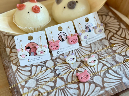 Pig 🐷 earrings and bracelets