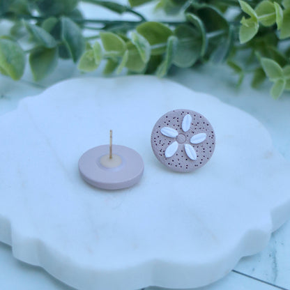 Sand dollar earrings