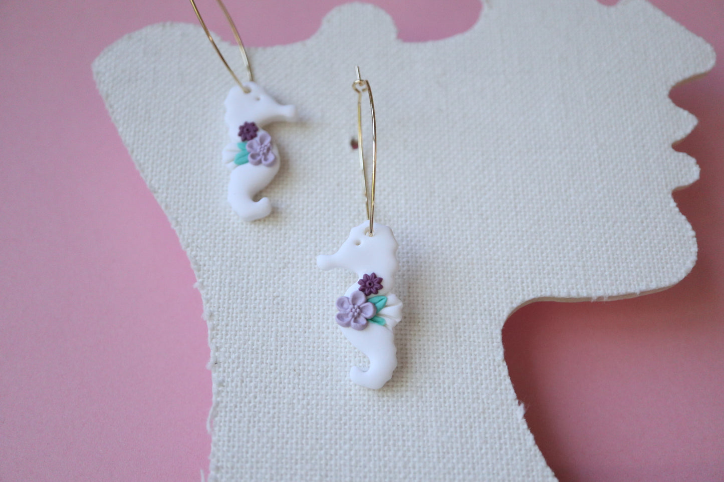 White Seahorse hoops