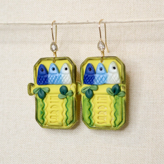 Yellow 3 Fish Sardine Can