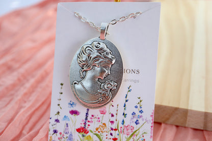 Lemon Antique Silver Necklace