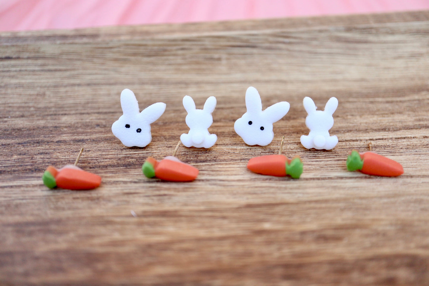 Bunnies White Earrings ***Bestseller***
