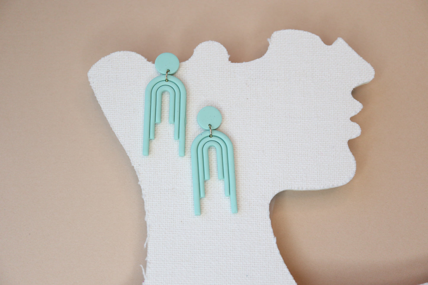 Casandra Mint Arch Earrings