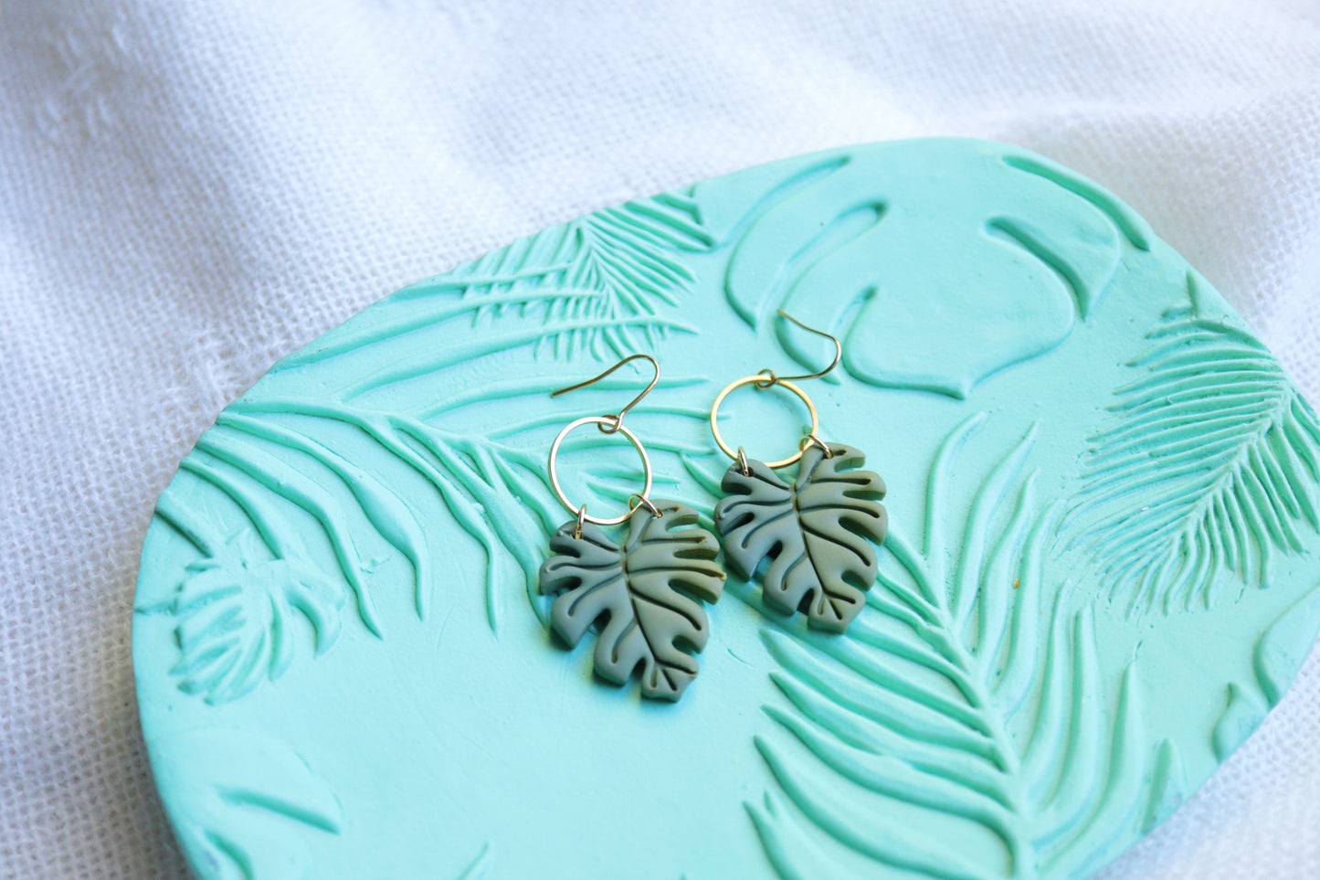 Green Monstera Hooks