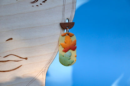Fall Green Maple 🍁 Earrings.