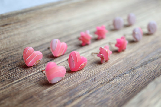 Persian Pink Layered Studs