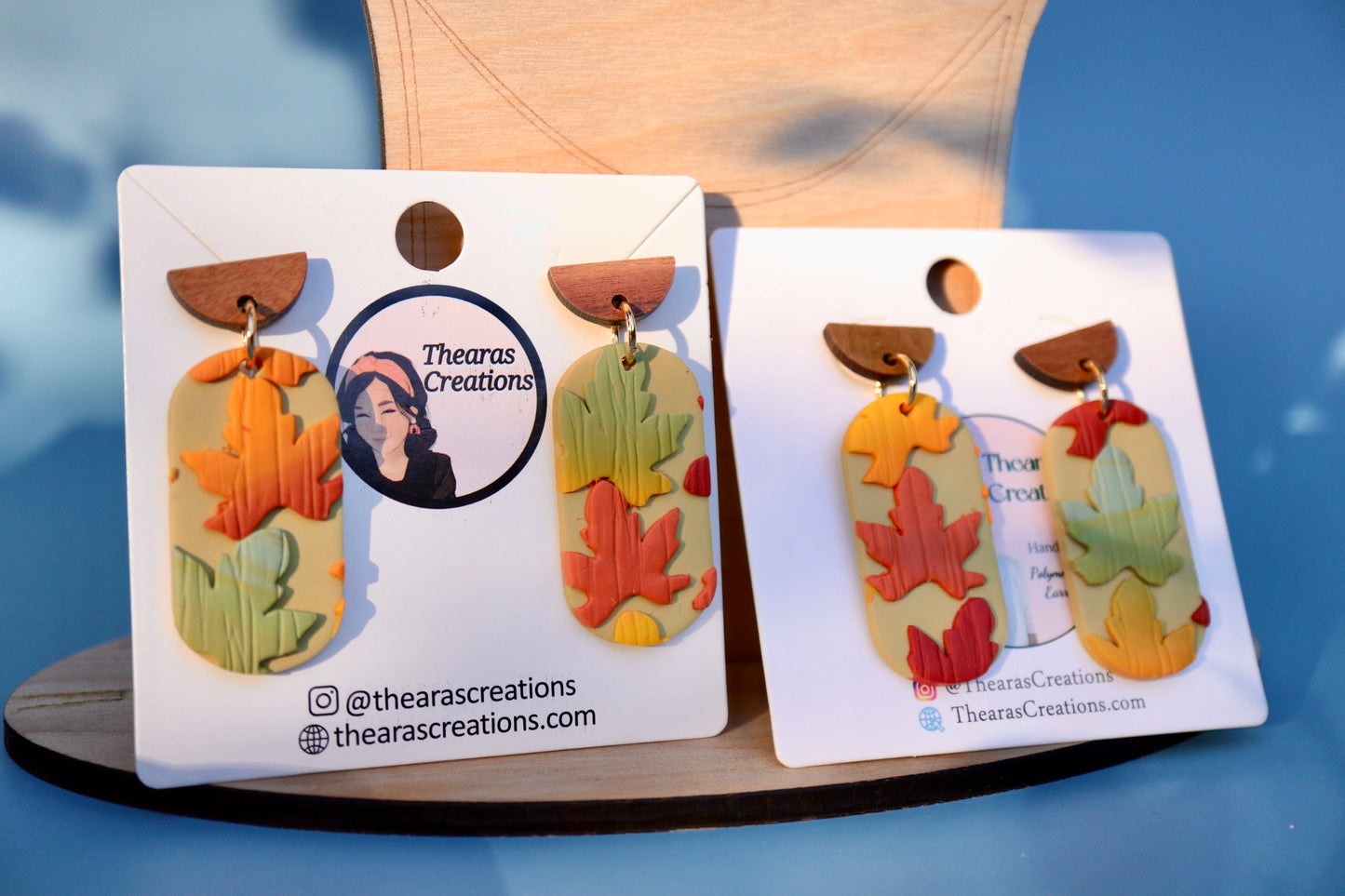 Fall Green Maple 🍁 Earrings.