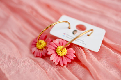 Daisy Gold Hoops